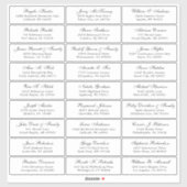  trouwgastensticker voor adresetiketten sticker (Vel)