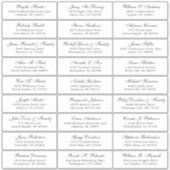  trouwgastensticker voor adresetiketten sticker (Voorkant)