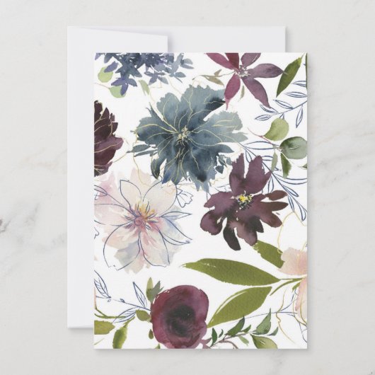 Trouwgastinformatie in de stijl van Moody Jewel To Kaart (Achterkant)