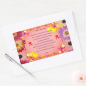 Trouwgebed rechthoekige sticker (Envelop)