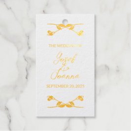 Trouwgebruikersfolie-cadeautags Cadeaulabels