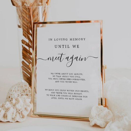 Trouwgedenkteken Tafel | In liefdevolle herinnerin Reclamebord Met Voetstuk