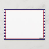 Trouwgeheugen Briefkaart Modern blauw nautisch Zee (Achterkant)