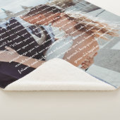 Trouwgeloften paar foto sherpa deken (3/4)