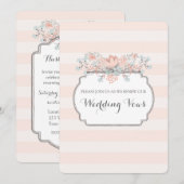 Trouwgeloften Vernieuwingsuitnodiging met Vintage  Kaart (Voorkant / Achterkant)