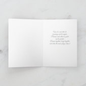 Trouwgelukwensen Rozen en Ringen Kaart (Binnen)