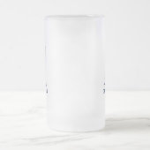 Trouwgetuige Blauwe Das Matglas Bierpul (Center)