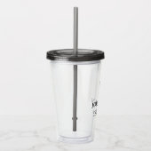 Trouwgetuige Cadeau Huwelijk Feest Maatwerk Persoo Acryl Drinkbeker (Rechts)