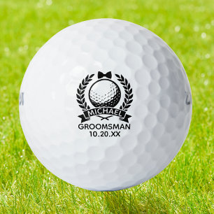 Trouwgetuige Dasje Bruidsjonker Trouwdag Persoonli Golfballen