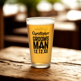 Trouwgetuige Naam Trouwcadeau Bierglas Glas