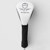 Trouwgetuige Trouw Monogram Beginletters Man van V Golfheadcover (Voorkant)
