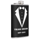 Trouwgetuige Voorstel Glas, Team Bruidegom Persoon Heupfles (Rechts)