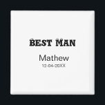 Trouwgetuige vrijgezellenfeest voeg naam datum toe magneet<br><div class="desc">ontwerp</div>