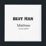 Trouwgetuige vrijgezellenfeest voeg naam datum toe magneet<br><div class="desc">ontwerp</div>