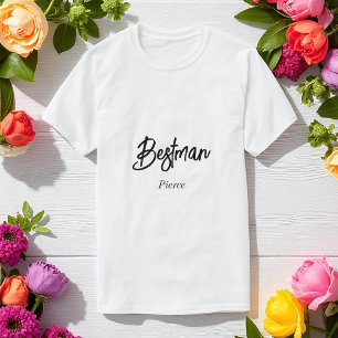 Trouwgetuige Zwart Wit Huwelijk Bruidsjonkers T-shirt