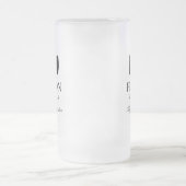 Trouwgetuige zwarte vlinderdas matglas bierpul (Center)