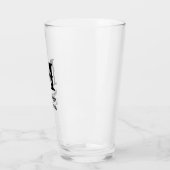 Trouwgetuigen Moderne Monogram Best Man Glas (Links)