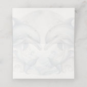 Trouwgevouwen plaatskaart plaatskaartje (Binnenkant ongevouwen)