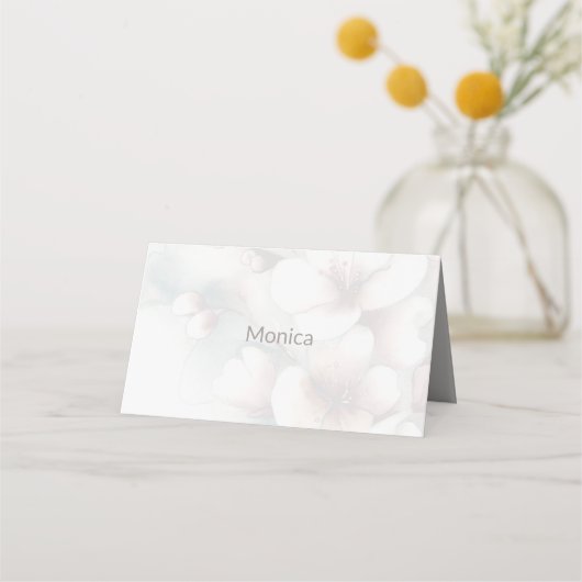 Trouwgevouwen plaatskaart plaatskaartje (Voorkant)