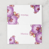 Trouwgevouwen plaatskaart plaatskaartje (Buitenkant ongevouwen)