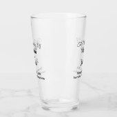 Trouwglas met typografiestijl glas (Links)