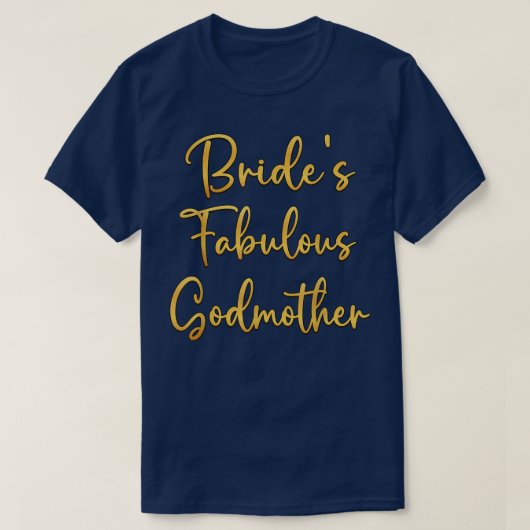 Trouwgodmoeder van de bruid Bruiloft Bruidsshowers T-shirt (Design voorkant)