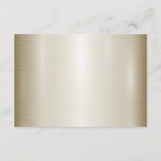 Trouwgoud  Rechthoek Dimond Flowers Shiny Informatiekaartje (Achterkant)