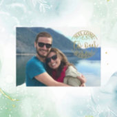 Trouwgoud Welkom Custom Photo Modern Relaxed Informatiekaartje