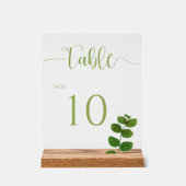 Trouwgroen Chic Acryl Bord (Voorkant)