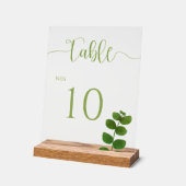 Trouwgroen Chic Acryl Bord (Hoek)
