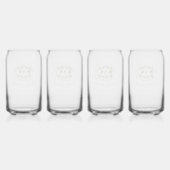 Trouwgroen Chic Blikvorm Glas (Achterkant)