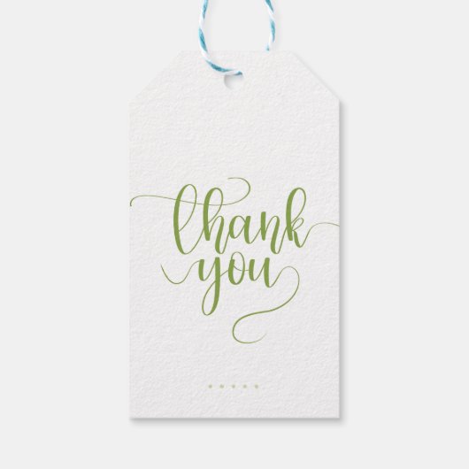 Trouwgroen Chic Cadeaulabel (Achterkant)