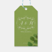 Trouwgroen Chic Cadeaulabel (Voorkant)