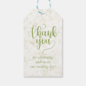 Trouwgroen Chic Cadeaulabel (Achterkant)