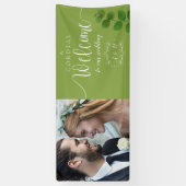 Trouwgroen Chic Foto Spandoek (Verticaal)