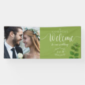 Trouwgroen Chic Foto Spandoek (Horizontaal)