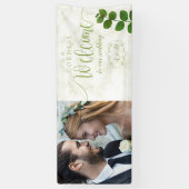 Trouwgroen Chic Foto Spandoek (Verticaal)