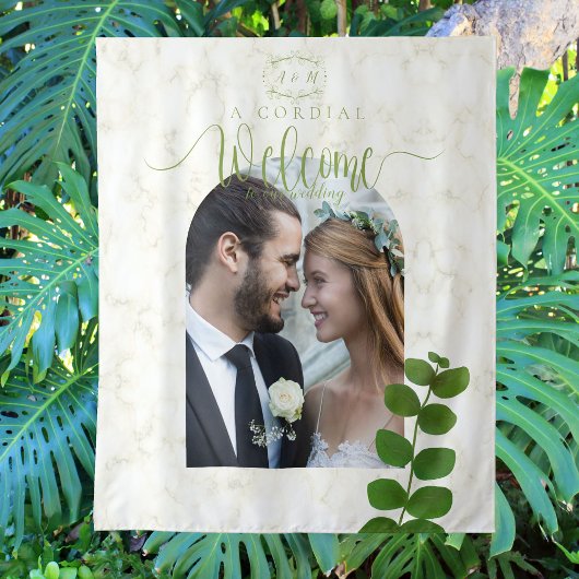 Trouwgroen Chic Foto Wandkleed