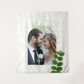 Trouwgroen Chic Foto Wandkleed (Voorkant)