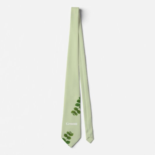 Trouwgroen Chic Groom Stropdas (Voorkant)