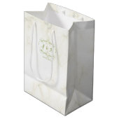 Trouwgroen Chic Medium Cadeauzakje (Voorkant Gekanteld)