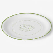 Trouwgroen Chic Papieren Bordje (Gekanteld)