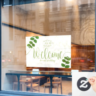 Trouwgroen Chic Raamsticker