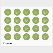 Trouwgroen Chic Ronde Sticker (Vel)