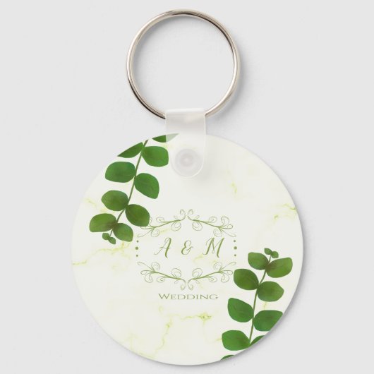 Trouwgroen Chic Sleutelhanger (Voorkant)