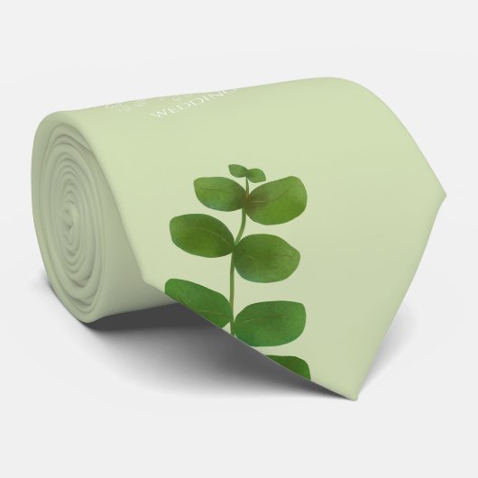 Trouwgroen Chic Stropdas (Opgerold)
