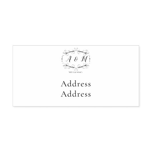 Trouwgroen Chic Zelfinktende Stempel (Design)