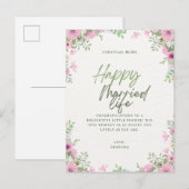 Trouwgroet  uitnodiging briefkaart (Voorkant / Achterkant)