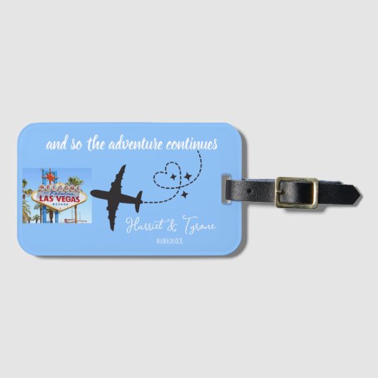 Trouwgunst Bagagelabels voor Destination Wedding (Voorkant (horizontaal))