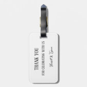 Trouwgunst Bagagelabels voor Destination Wedding (Achterkant verticaal)